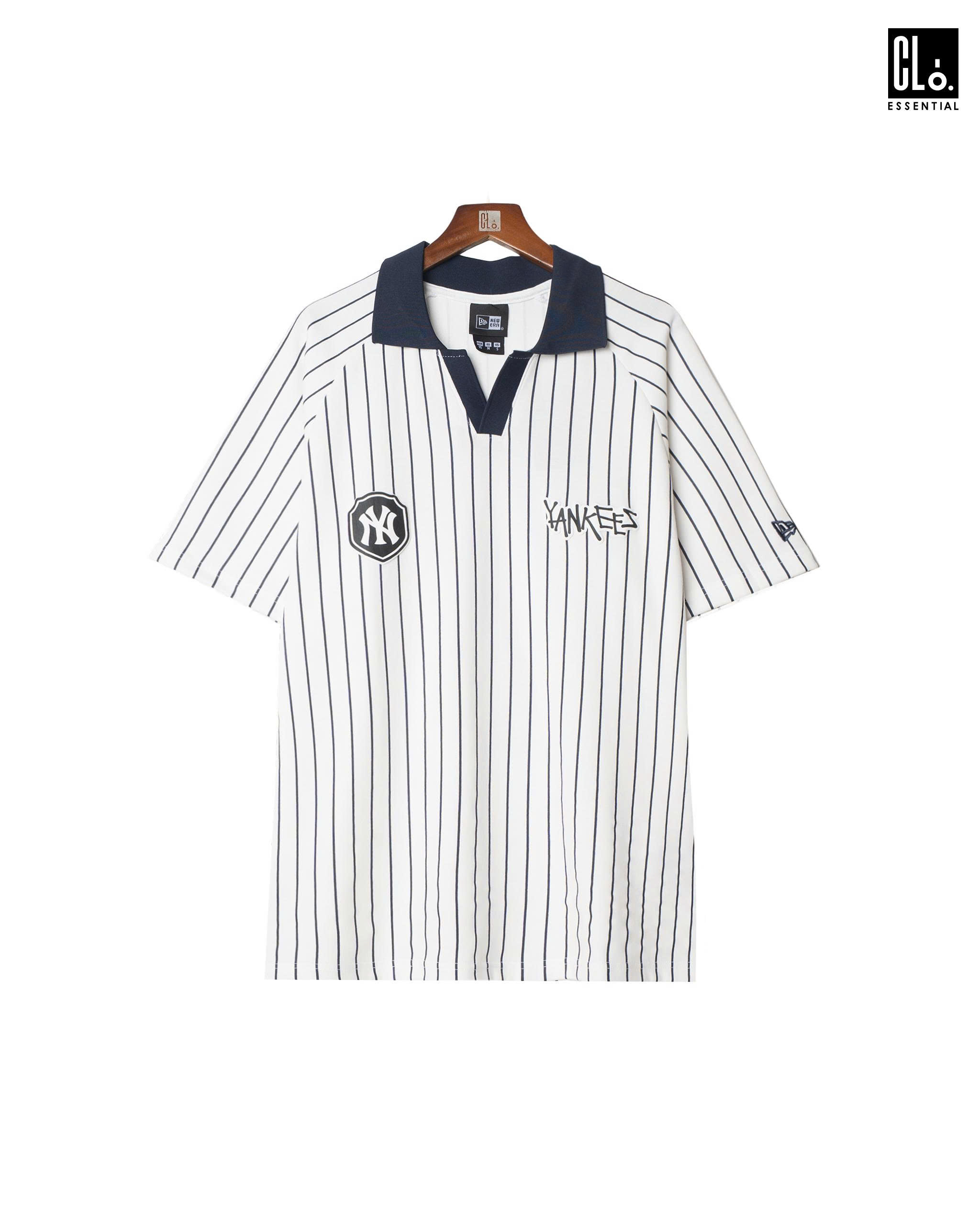 NEWERA, AP MLB POLO SHIRT NEYYAN LOGO - WHITE