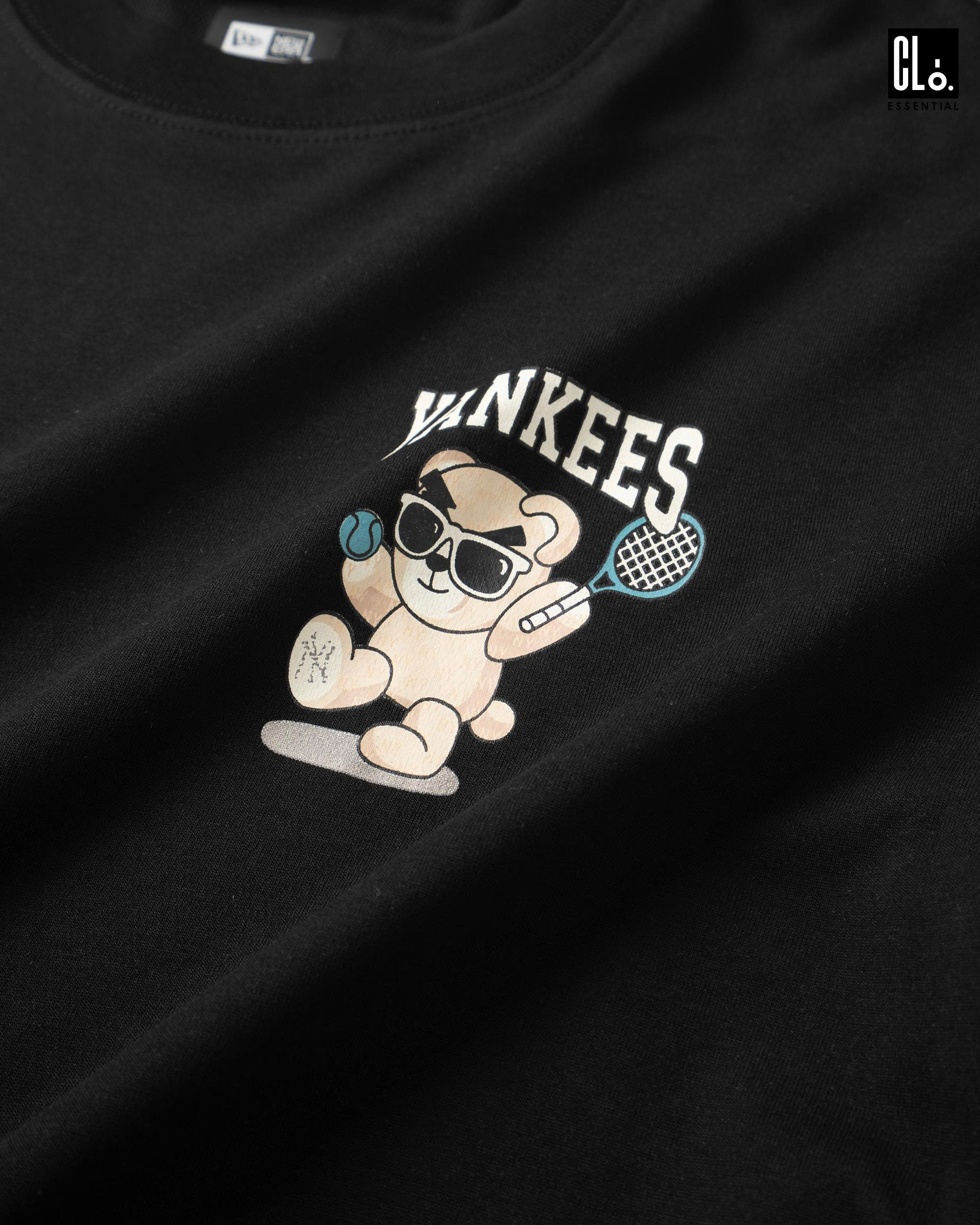 New Era, Ap Ne Essential Basic Logo Bear T-Shirt - Black