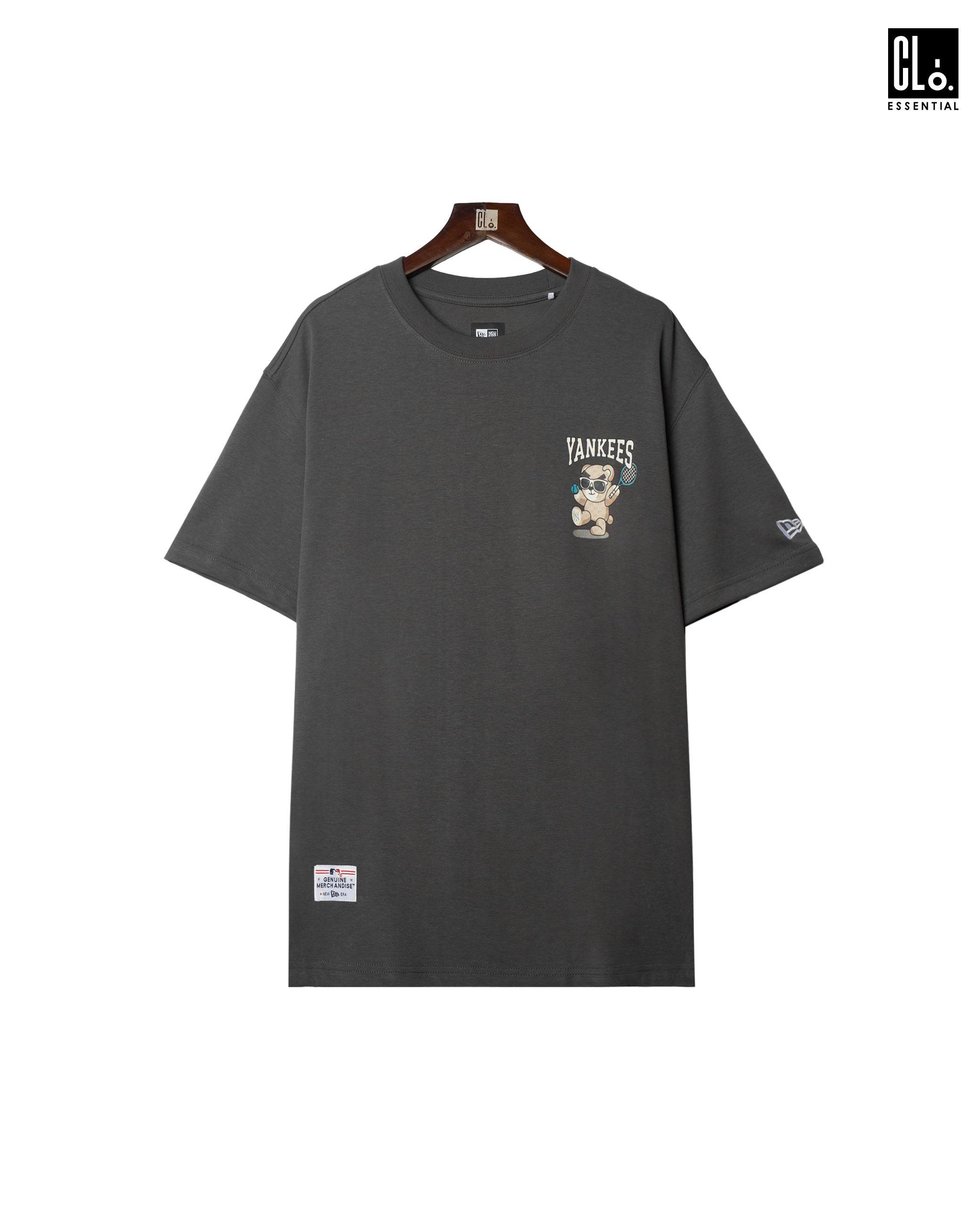 New Era, Ap Ne Essential Basic Logo Bear T-Shirt - Gray