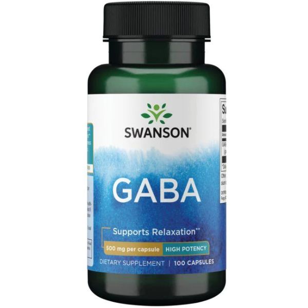Viên uống Swanson GABA - Hỗ trợ sức khỏe não bộ Lọ 100 viên