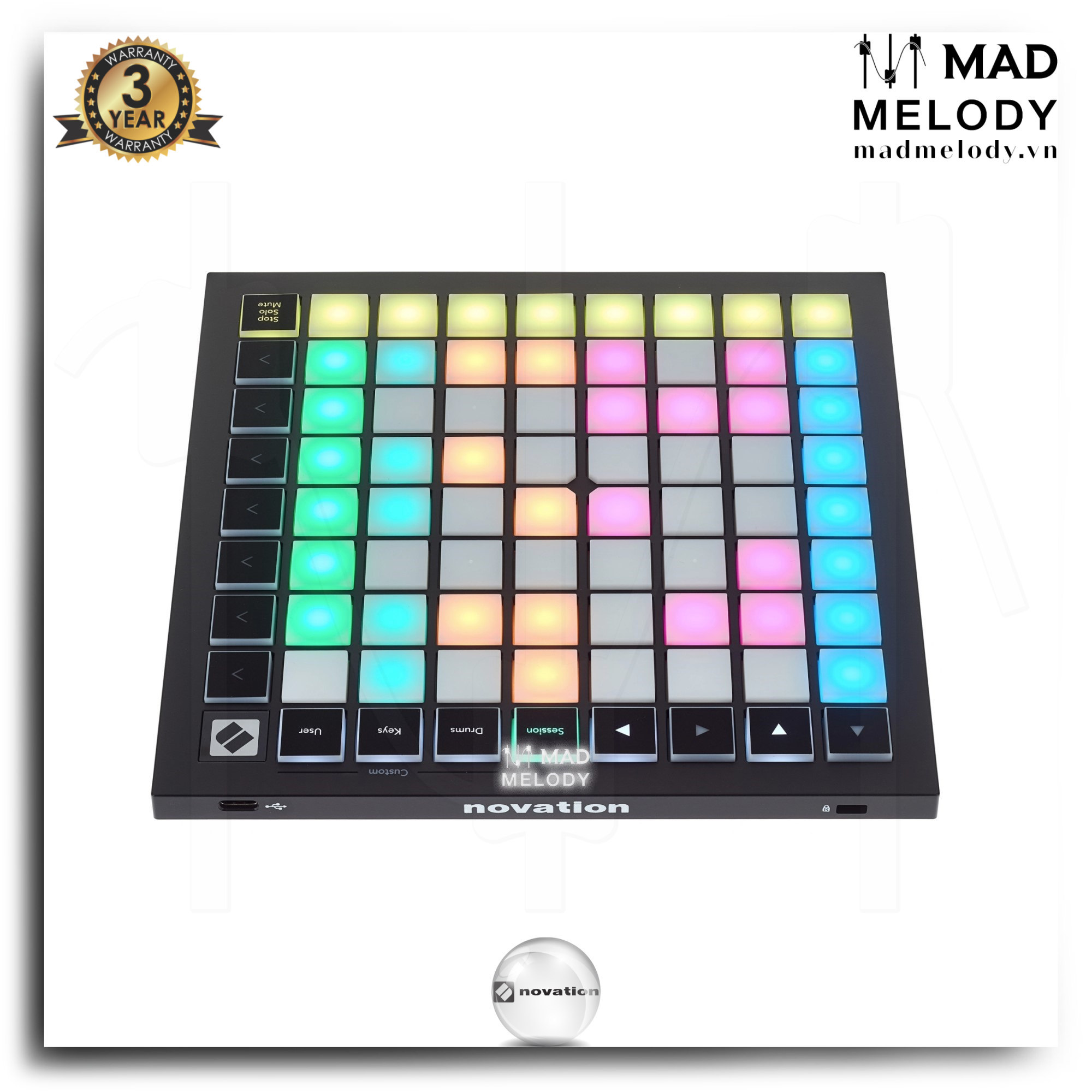 Bàn làm nhạc Novation Launchpad Mini MK3 64-Pad MIDI Grid