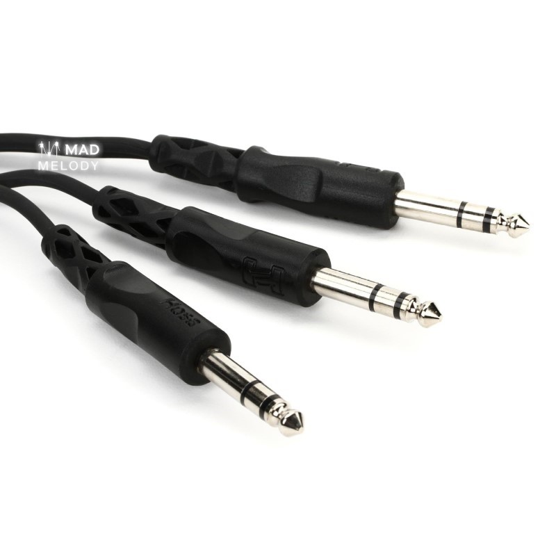 Hosa Y Cable CYS-105 (1/4in TRS - 2 1/4in TRS) (1.5m)