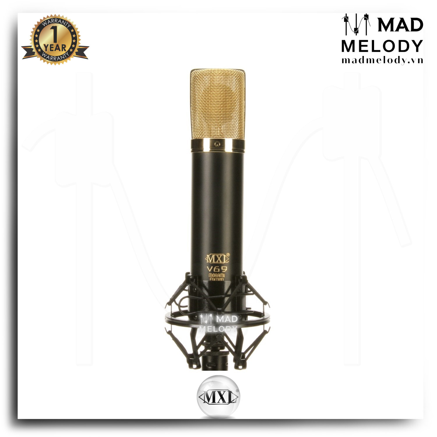Micro　MXL　V69M　Mad　EDT　MOGAMI　Edition　Tube　Microphone　Condenser　Melody　thu　âm