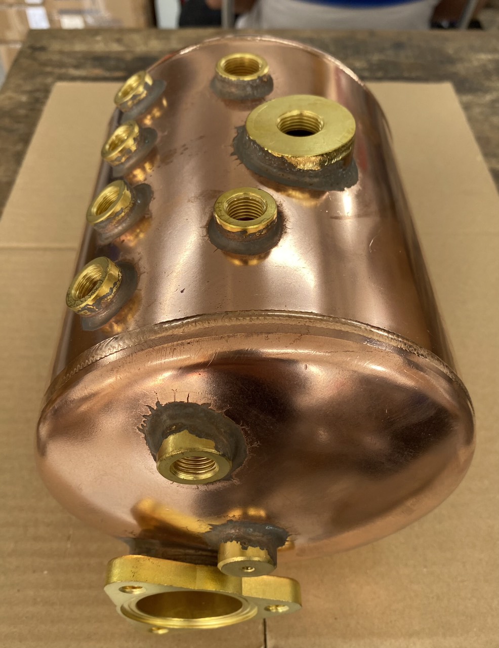 Vỏ bình đun bằng thau, dung tích 4.5L, mới 100%