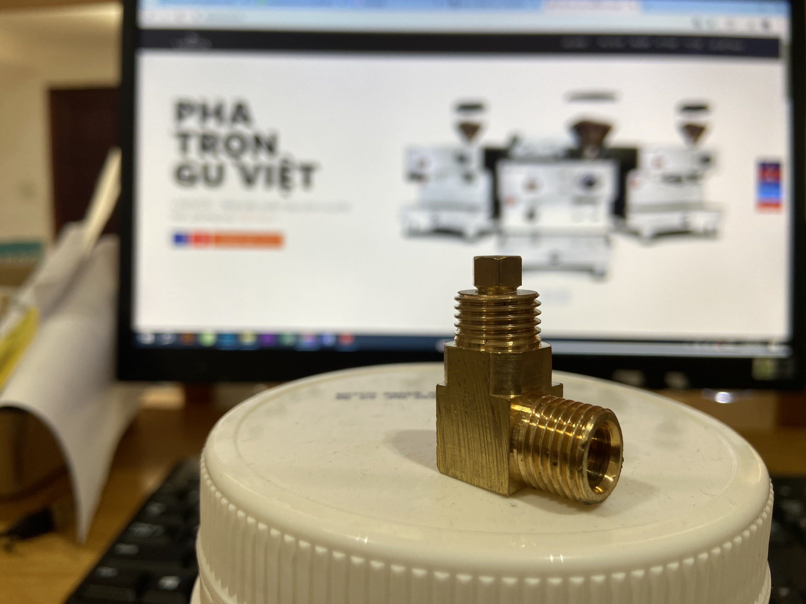 Co đồng thau đầu pha 1/4M-1/4M có tiết lưu LCD, LSD