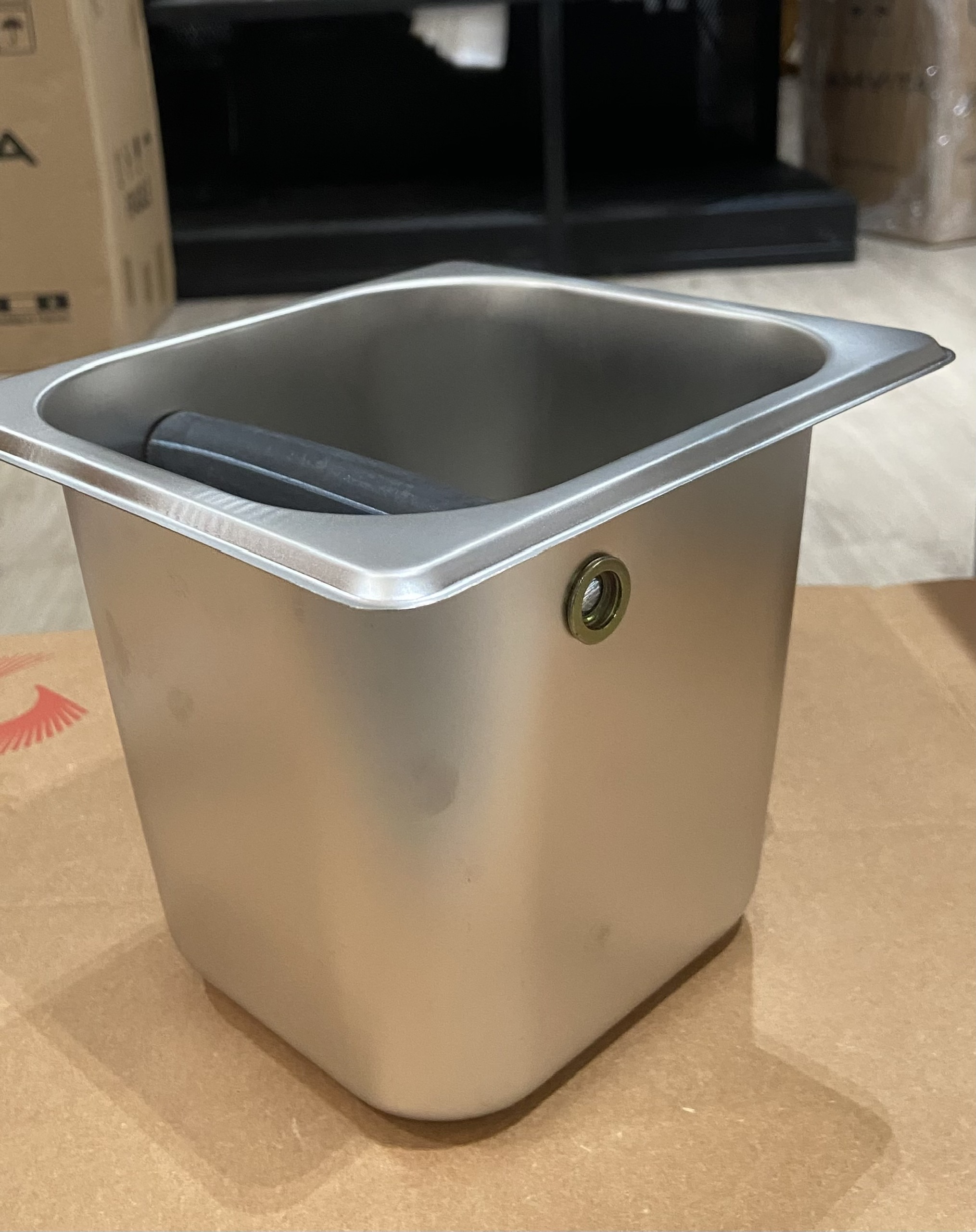 Hộc chứa bã cà phê bằng inox, LVT: BAR0031