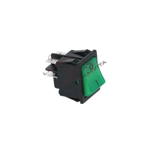 Công tắc nguồn 0-1 xanh lá 15A 250V