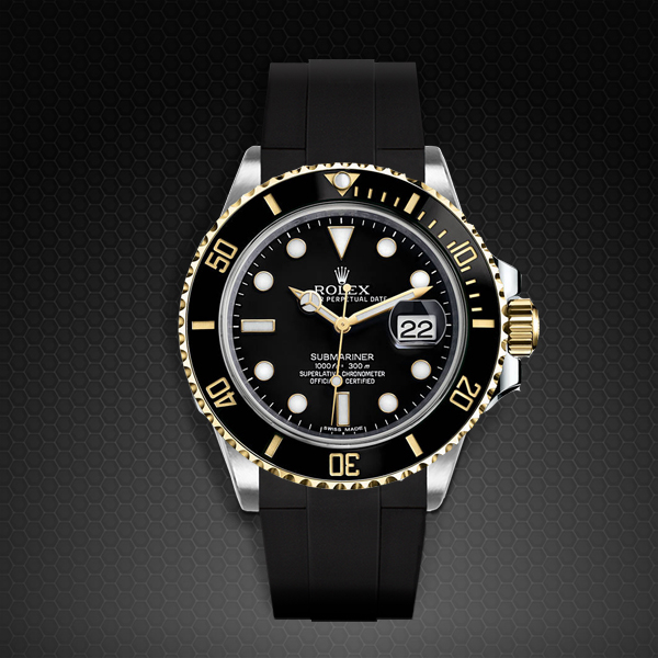 Dây Rubber B Classic Series cho Rolex Submariner Non-Ceramic 40mm