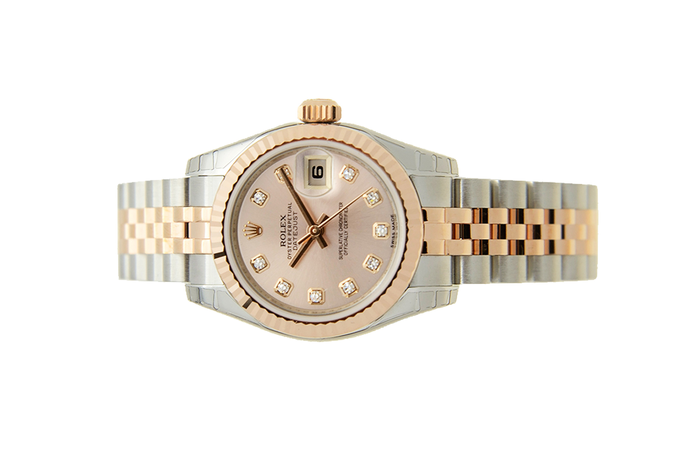 Rolex Lady-Datejust 26 179171 Diamond-set Rose Dial