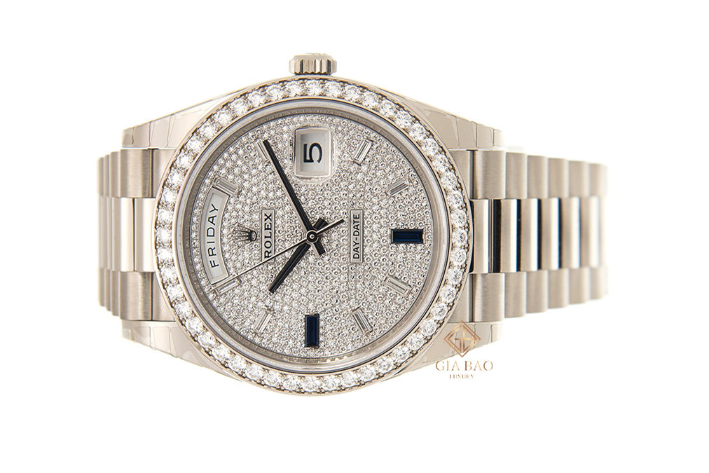 Đồng Hồ Rolex Day-Date 40 228349RBR Mặt Số Kim Cương