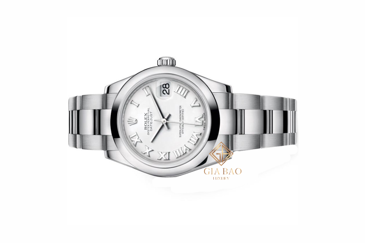 Đồng Hồ Datejust 31 178240 Mặt Số Trắng Cọc Số La Mã Dây Đeo Oyster