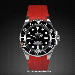 Dây Rubber B Flared Tang Series cho Rolex Sea-Dweller DEEPSEA 116660