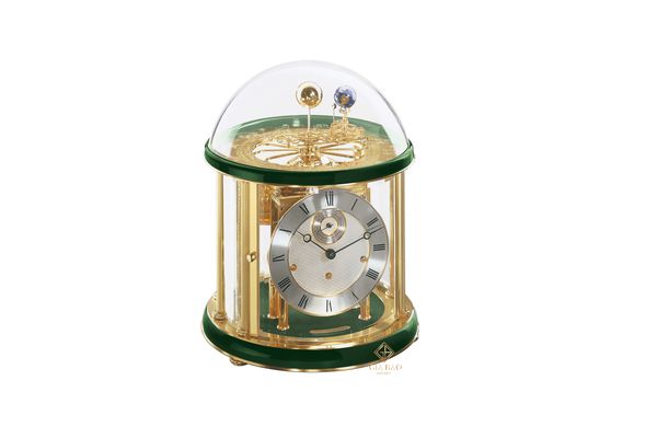 Hermle Tellurium 22805 V10352 (Green and Brass) Clock