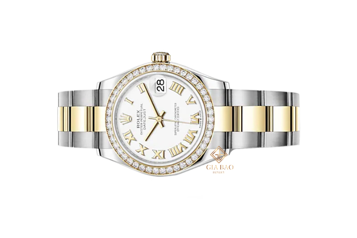 Đồng Hồ Rolex Datejust 31 278383RBR Mặt Số Trắng Cọc Số La Mã Dây Đeo Oyster