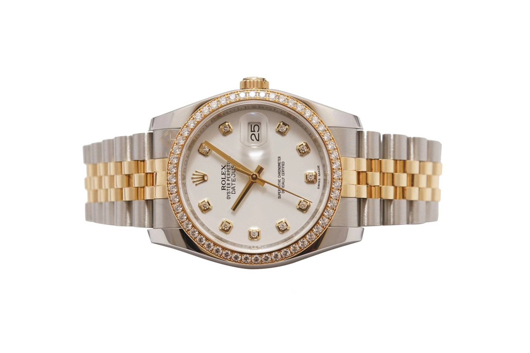 Rolex Datejust 36 116243 Mặt Số Trắng Cọc Số Kim Cương