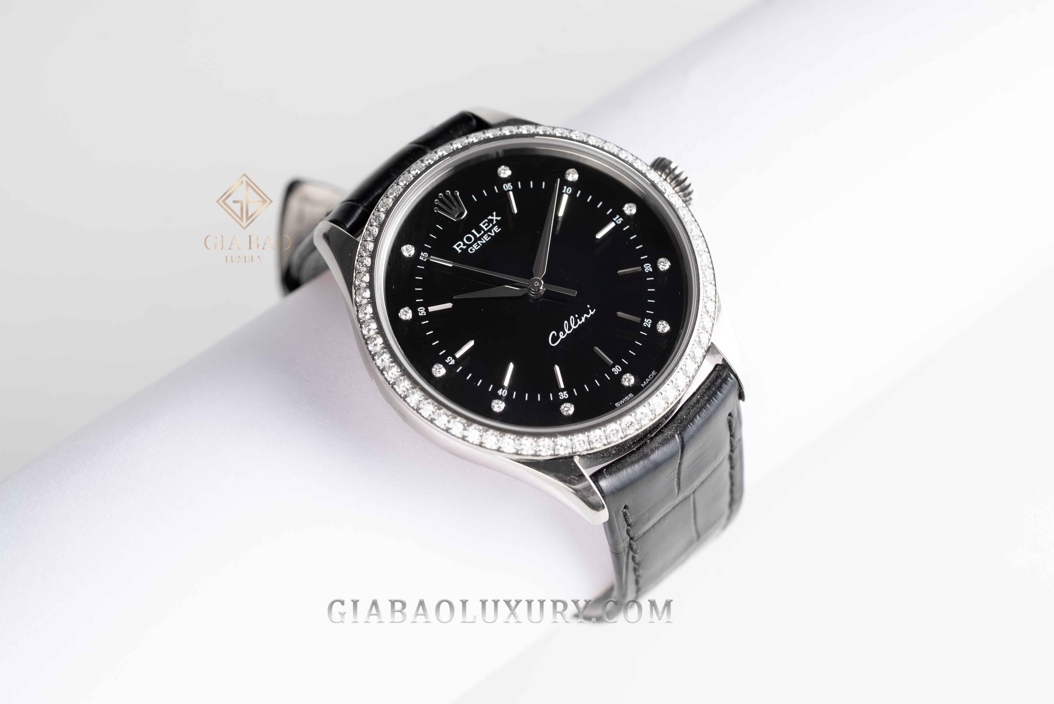 Rolex Cellini Time 50709RBR-0008 Mặt Số Đen