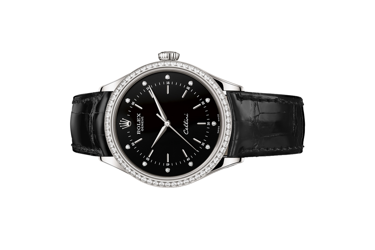 Rolex Cellini Time 50709RBR-0008 Mặt Số Đen