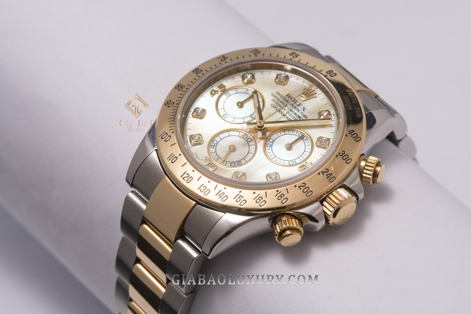 Đồng Hồ Rolex Cosmograph Daytona 116523 Mặt Ốc Vàng