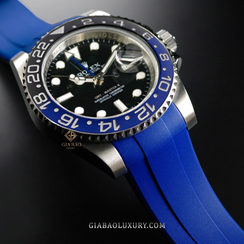 Dây Rubber B Tang Buckle Series cho Rolex GMT Master II Ceramic