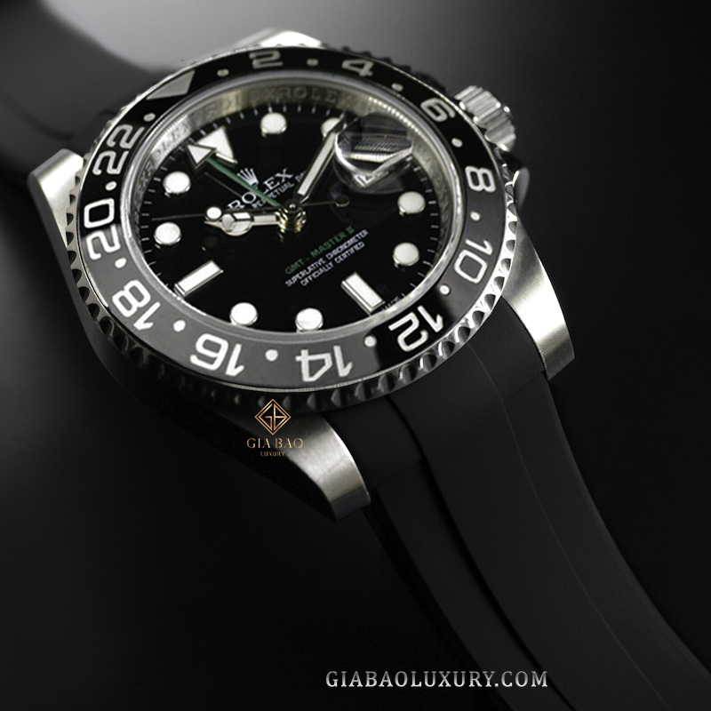 Dây Rubber B Tang Buckle Series cho Rolex GMT Master II Ceramic