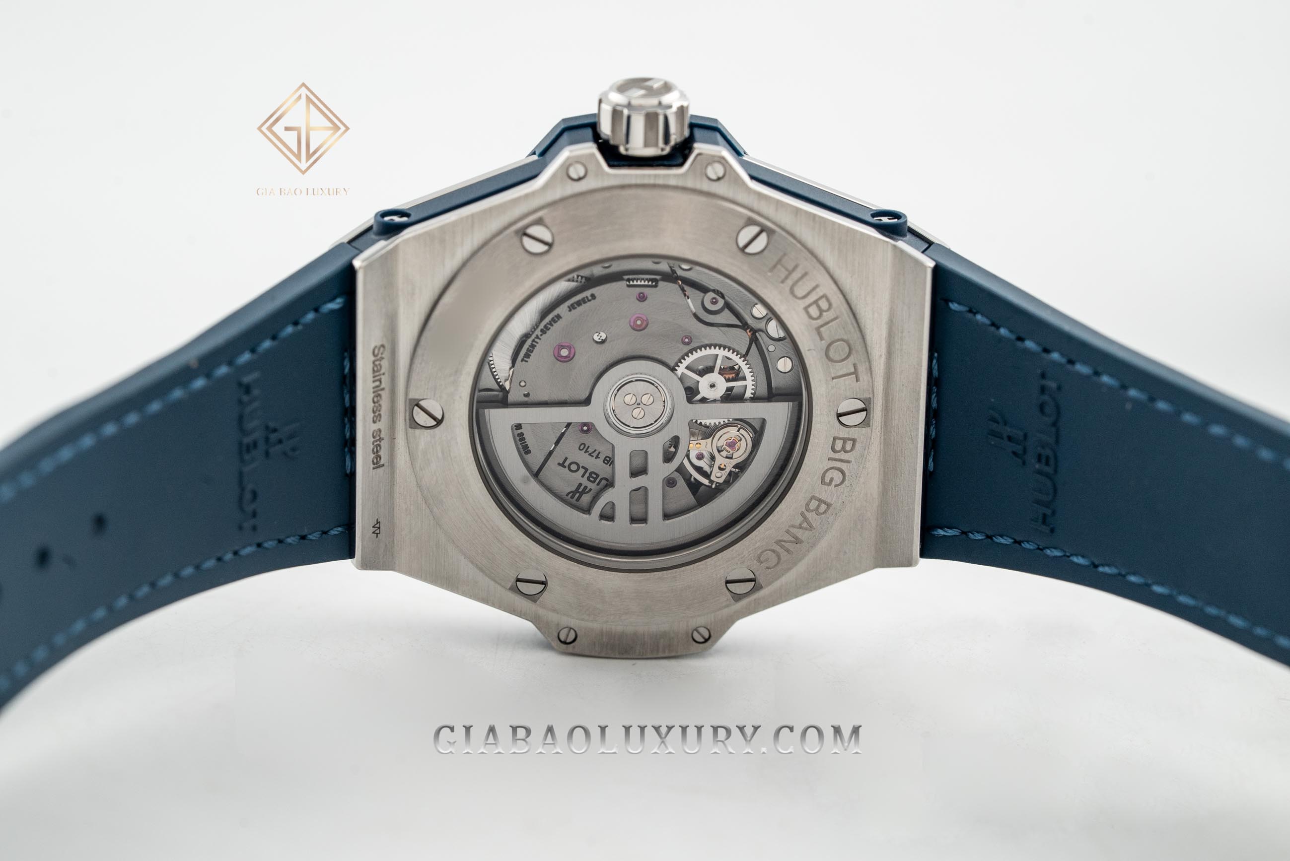 Đồng Hồ Hublot Big Bang One Click Steel Blue Diamonds 39mm 465.SX.7170.LR.1204