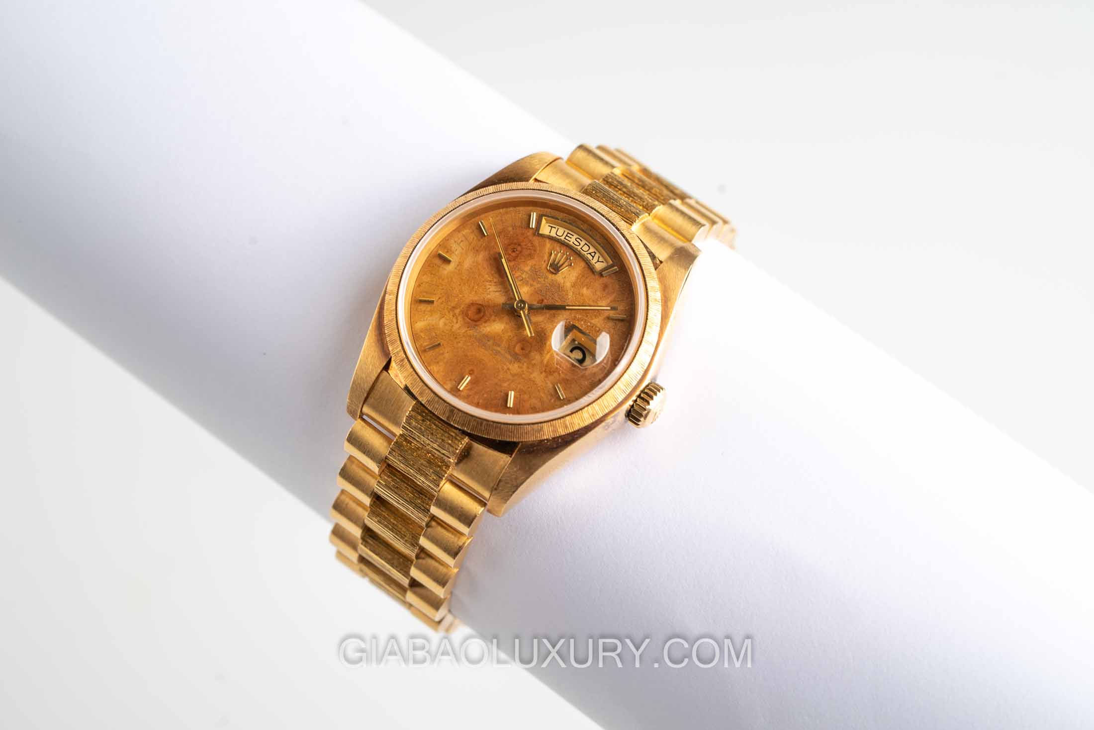 Rolex Day-Date 18078 Mặt Số Gỗ