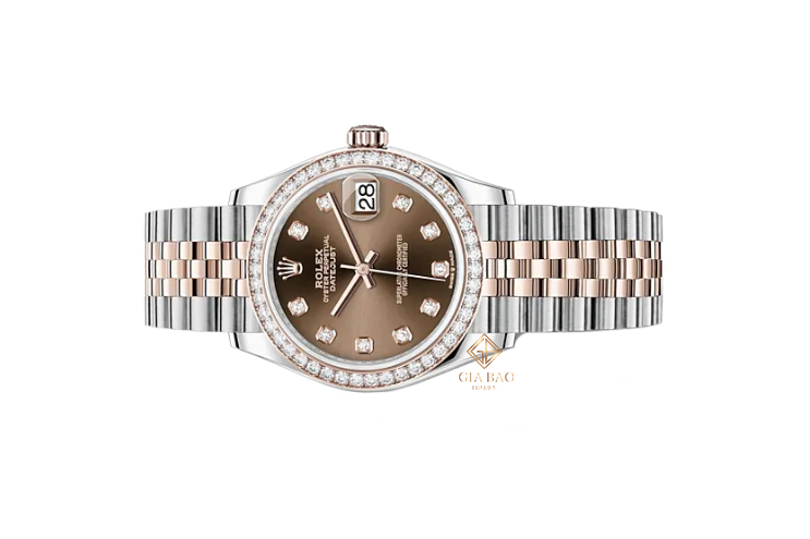 Đồng Hồ Rolex Datejust 31 278381 Mặt Số Chocolate Cọc Số Kim Cương