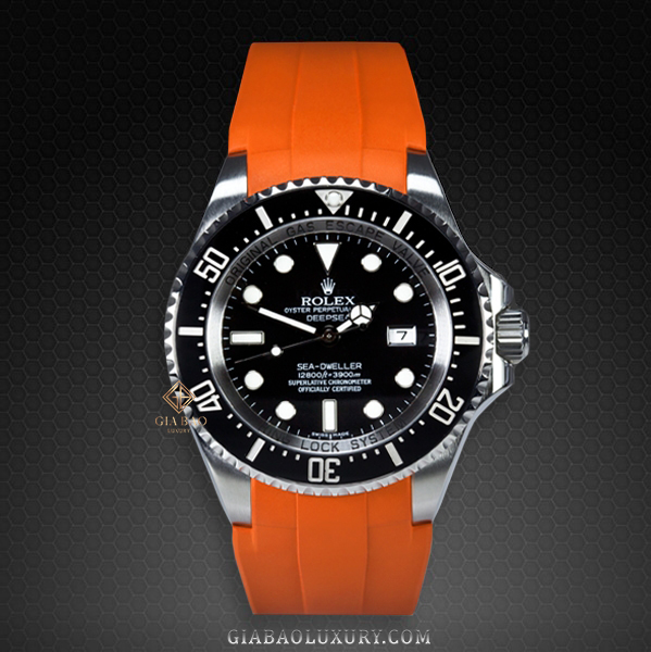 Dây Rubber B Flared Tang Series cho Rolex Sea-Dweller DEEPSEA 116660