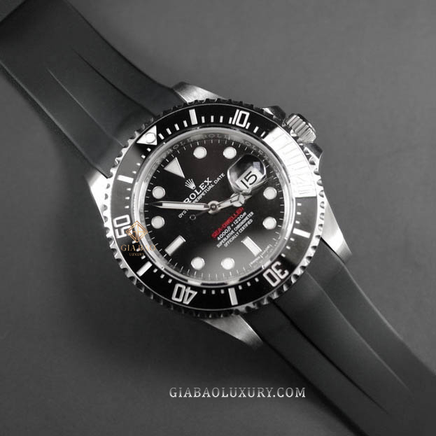 Dây Rubber B Tang Buckle Series cho Rolex Sea-Dweller 126600