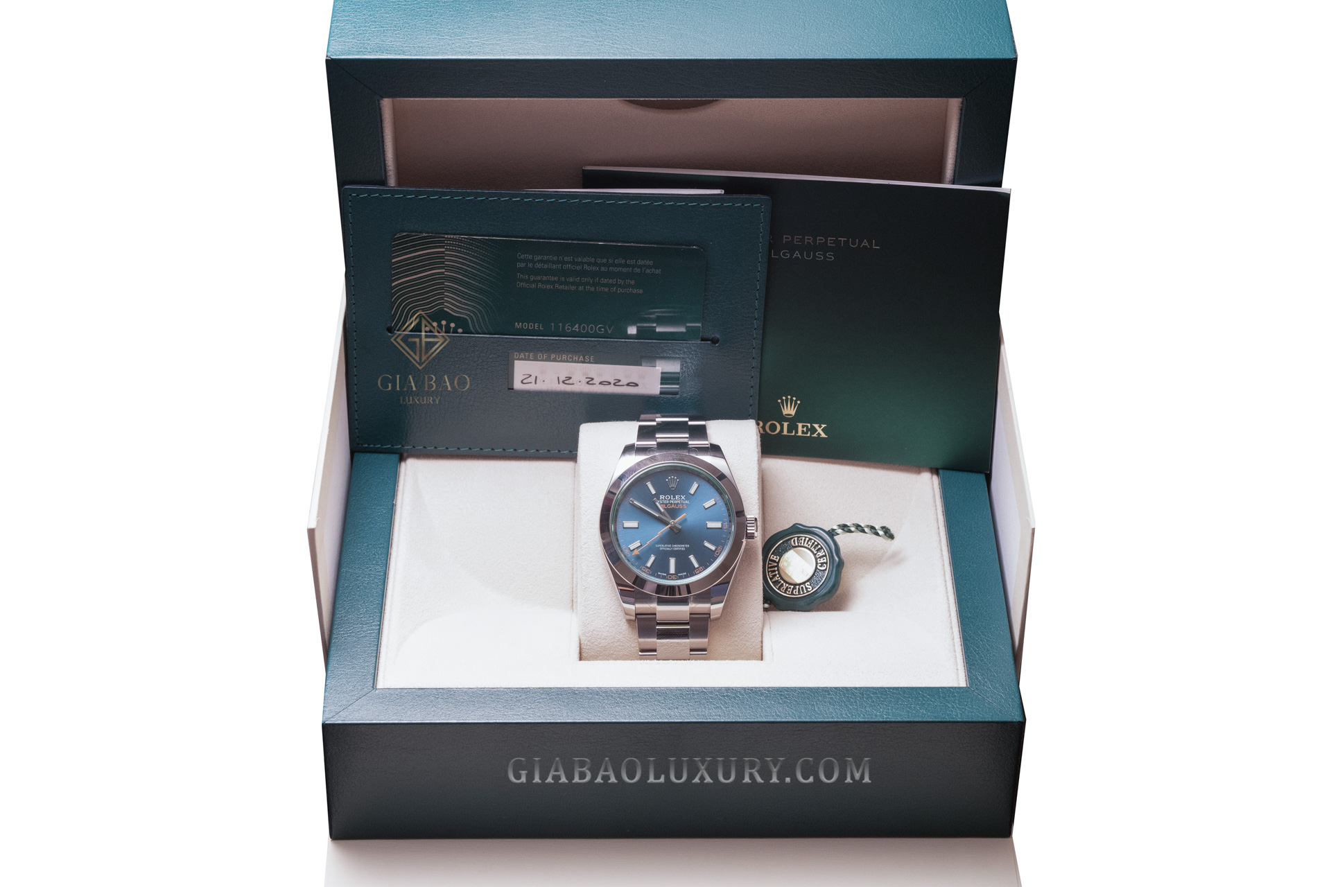 Rolex Milgauss 116400GV Blue Dial