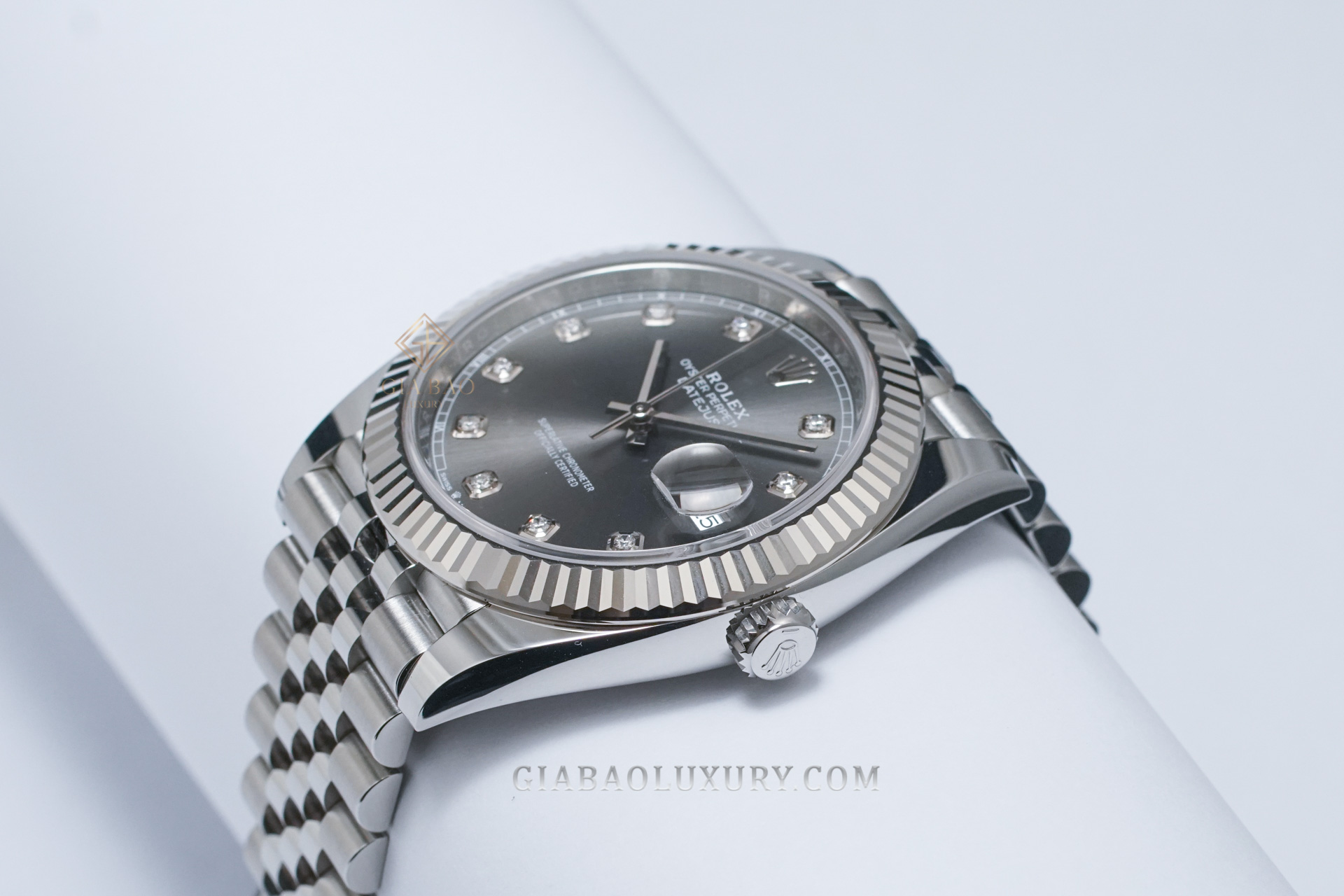 Rolex Datejust 41 126334 Mặt Số Xám Nạm Kim Cương (Like New)