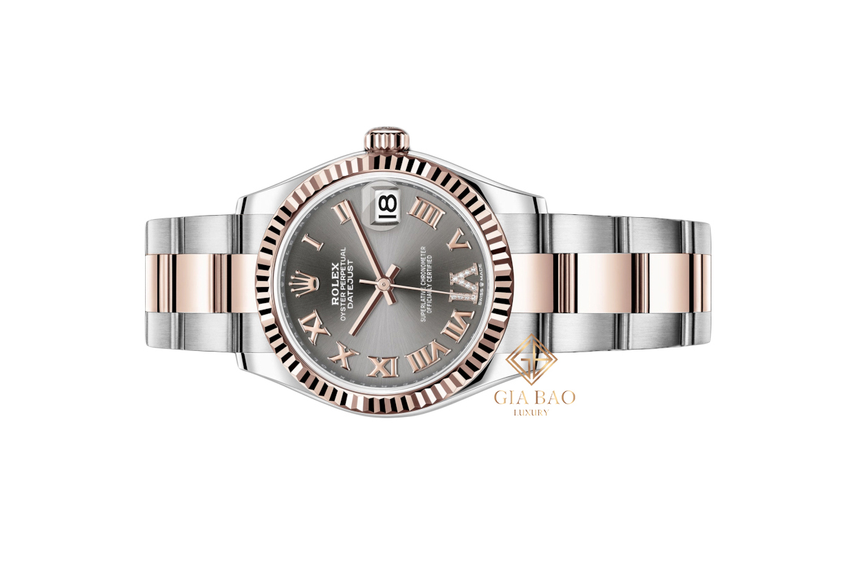 Rolex Datejust 31 278271-0029 Mặt Số Xám Cọc Số La Mã Dây Đeo Oyster
