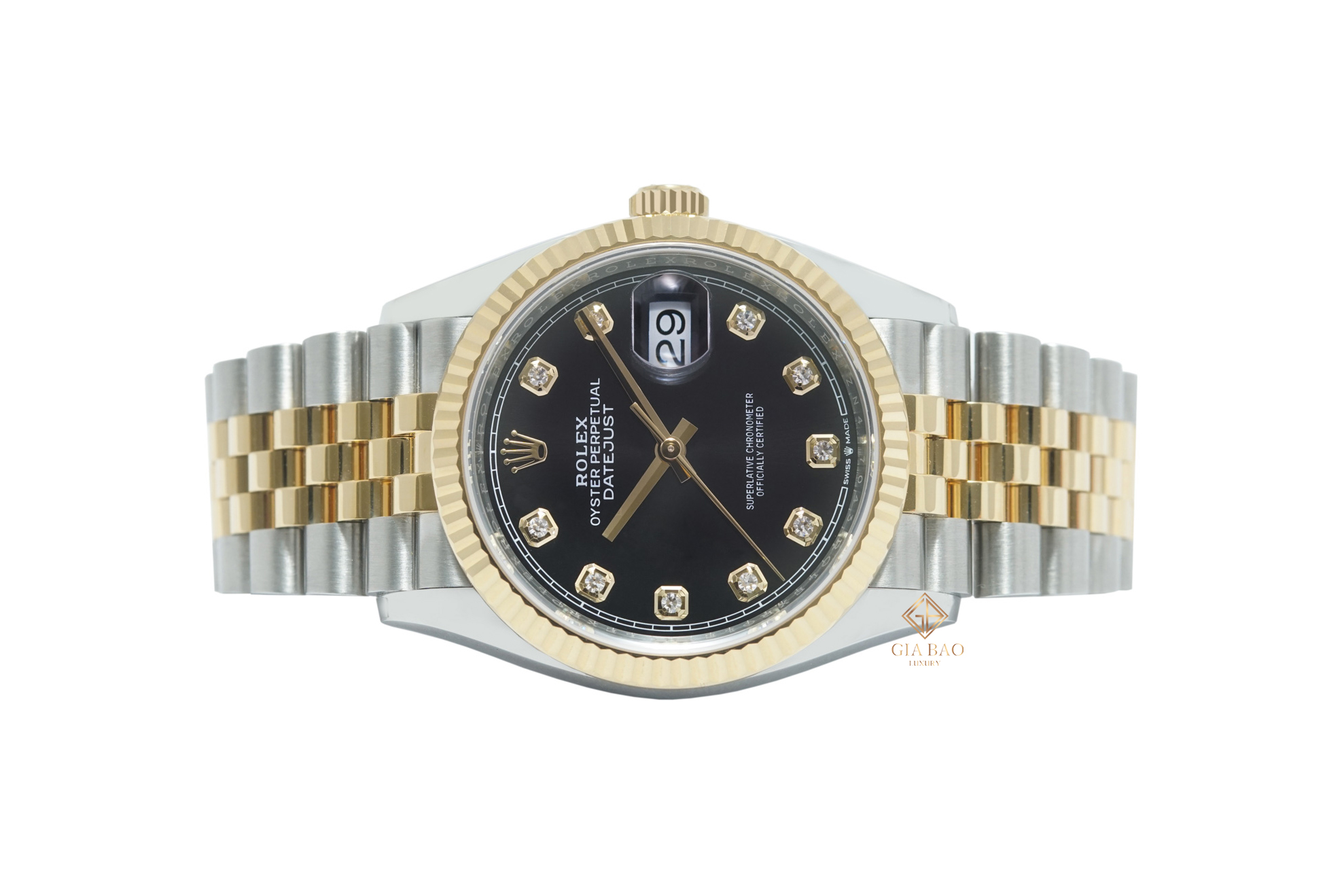 Rolex Datejust 36 126233 Mặt Số Đen Nạm Kim Cương (Like New)