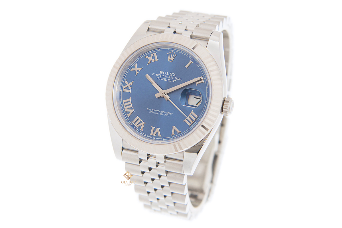 Rolex Datejust 41 126334 Mặt Số Xanh Cọc Số La Mã