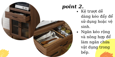 Tủ bếp Powry Japan 1260L