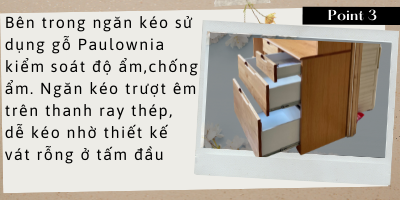 Tủ bếp Eric Japan 1812- Gỗ Alder