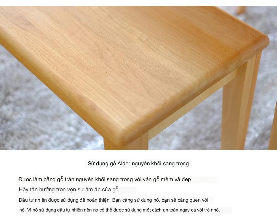 Ghế băng Eris Japan 4210 Gỗ Alder
