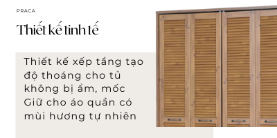 Tủ quần áo Praca Japan 185120C