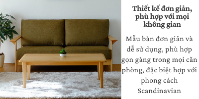 Bàn sofa Eris Japan 1054- Gỗ Adler