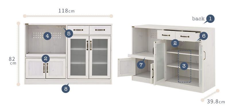Tủ bếp Luffly Japan 80120L