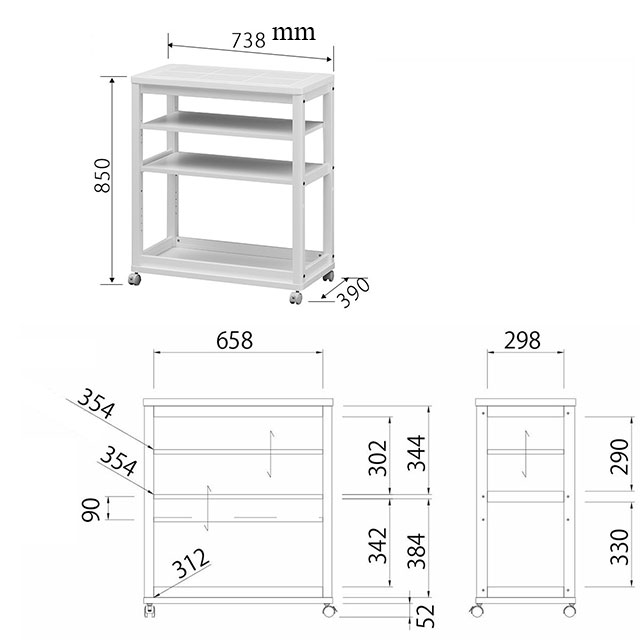 Kệ bếp Ceciluna Japan 7540WA