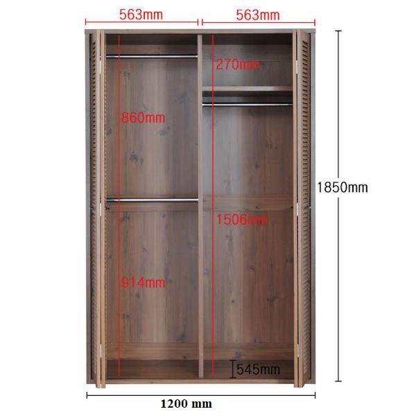 Tủ quần áo Praca Japan 185120C
