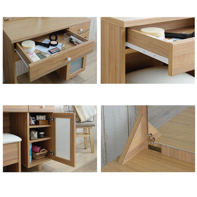 Bàn trang điểm Mille Japan 14080- Màu Walnut