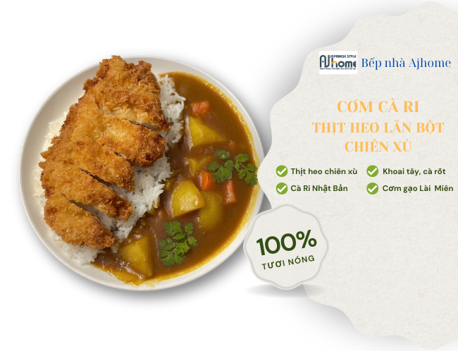 Curry Tonkastu-Cơm Cà ri thịt heo chiên xù kiểu Nhật