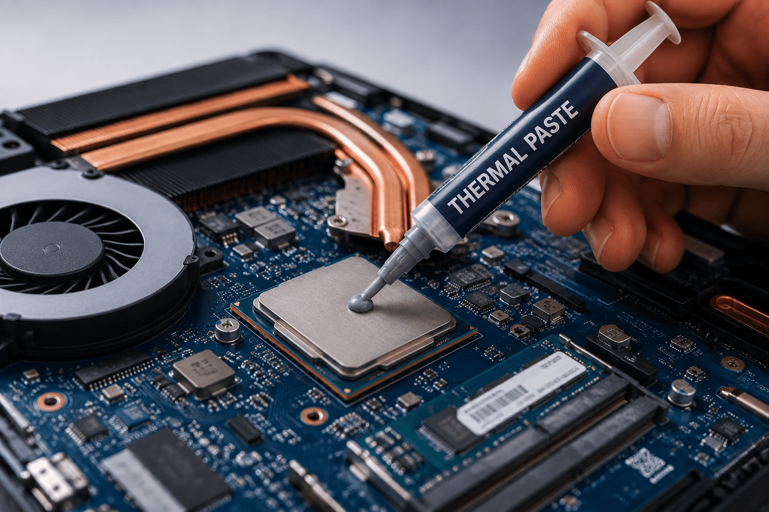 Hệ thống tản nhiệt laptop.