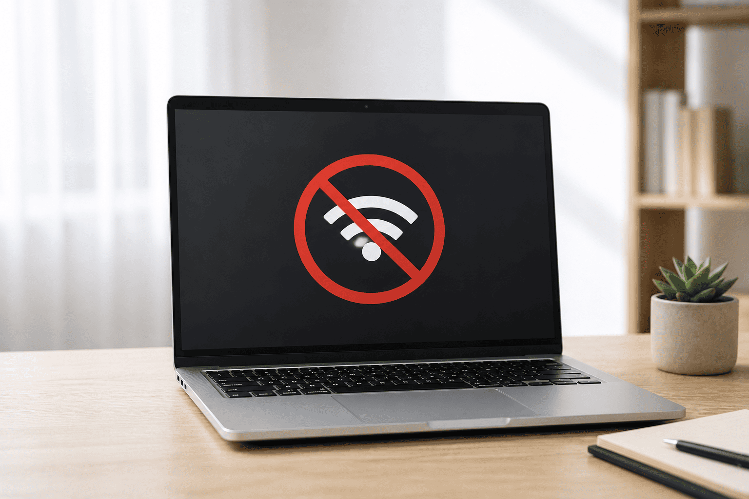 Laptop không nhận WiFi.