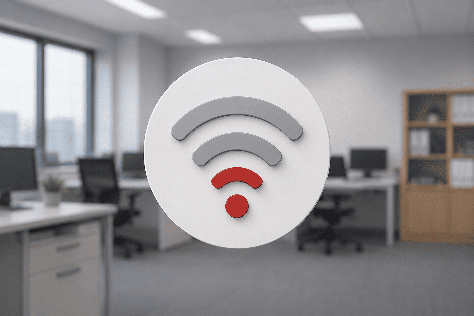 WiFi bị yếu trong văn phòng.