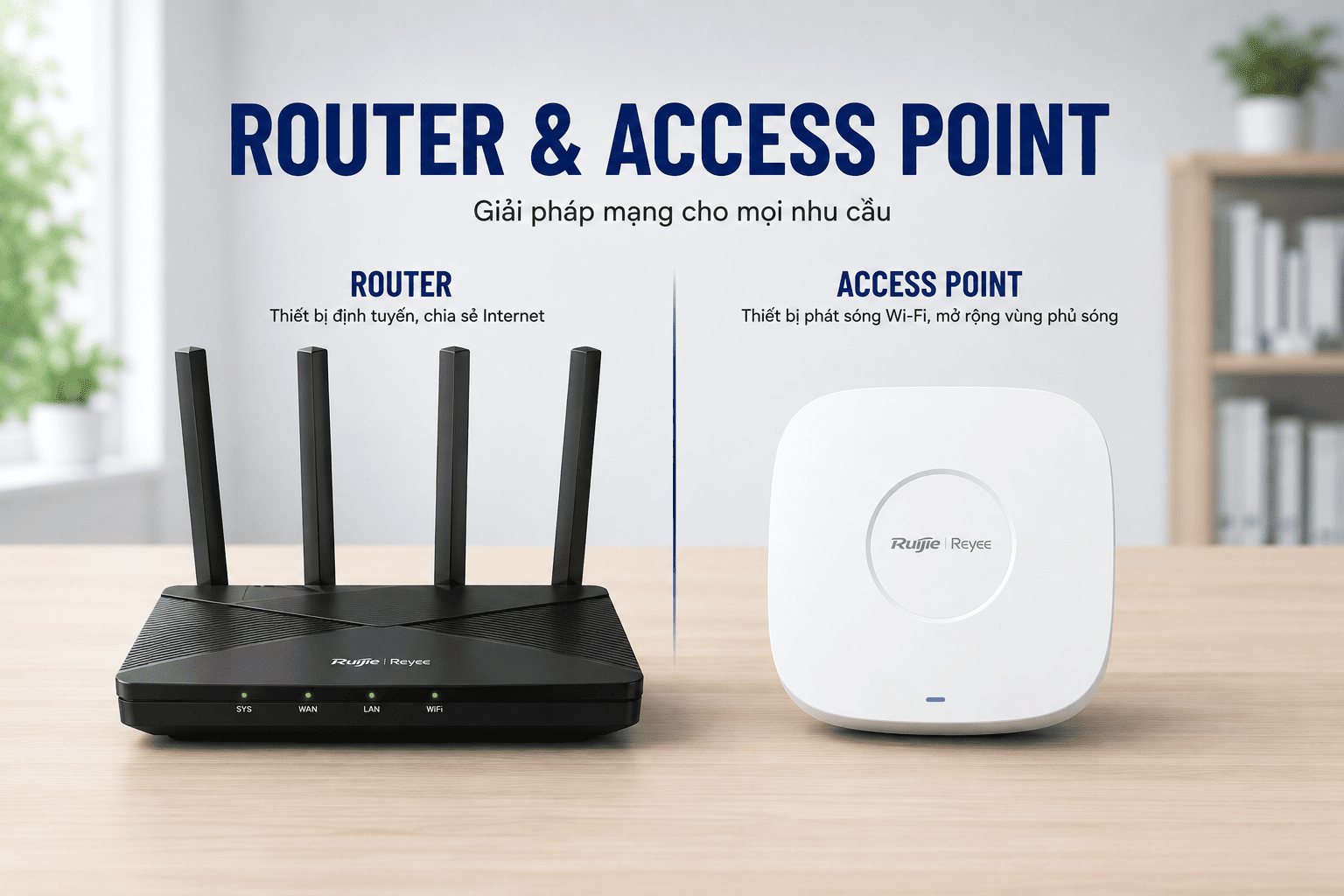 Giải pháp WiFi cho doanh nghiệp nhiều người dùng.