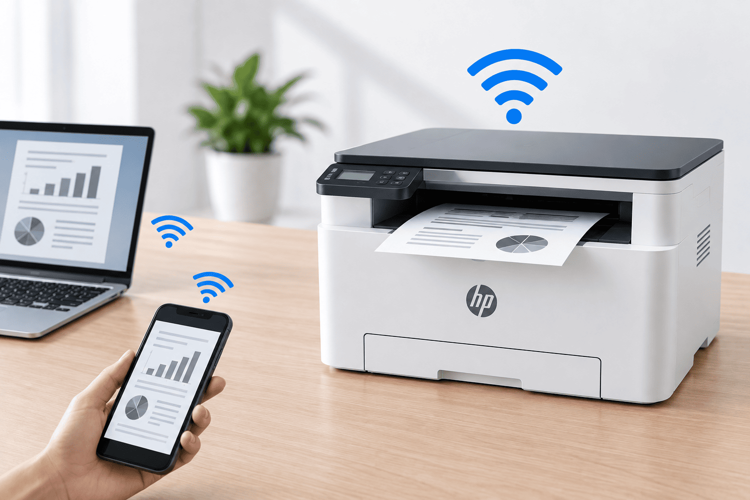 so sánh máy in WiFi và máy in mạng LAN