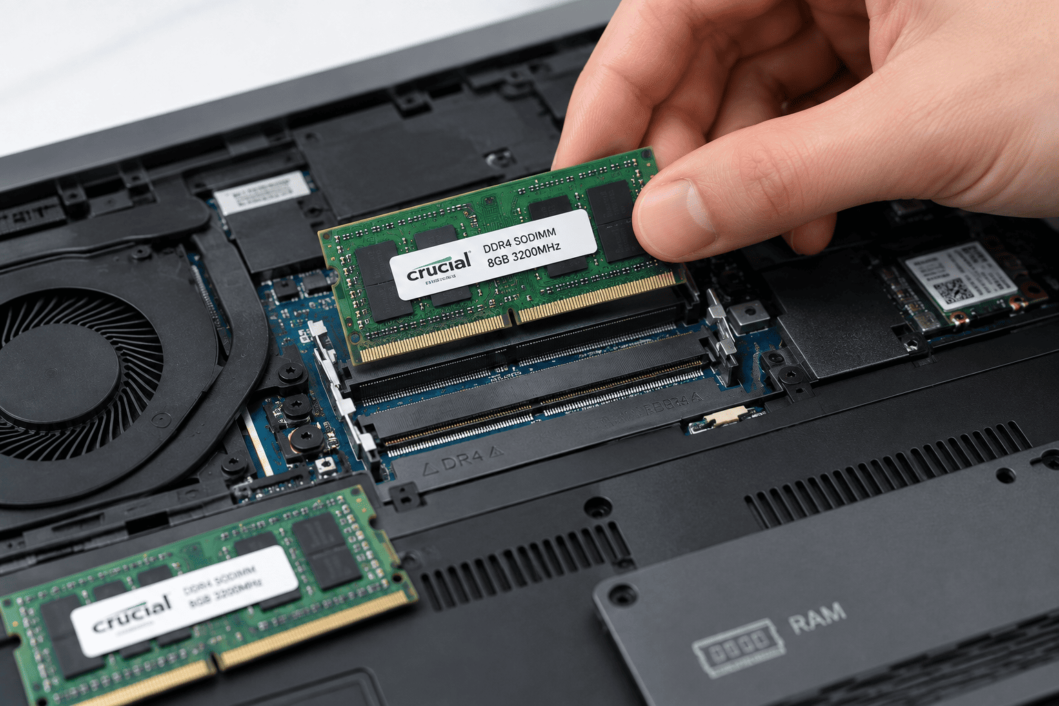 Nâng cấp RAM laptop để cải thiện khả năng đa nhiệm